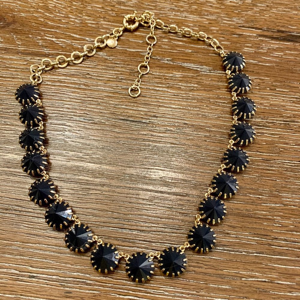 JCrew black beads necklace